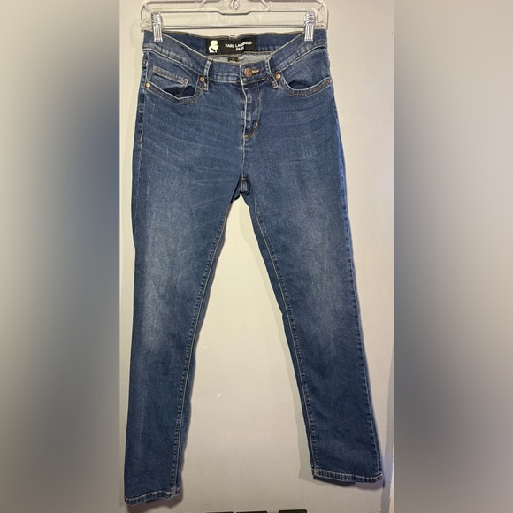 Karl Lagerfeld Blue Skinny Jeans - Picture 2 of 8
